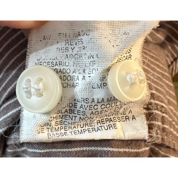 Wrangler Jeans Co Men's Striped Vintage Was Button Up Shirt Large - Picture 6 of 7